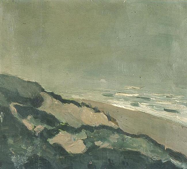 Theo van Doesburg Dunes and sea Spain oil painting art